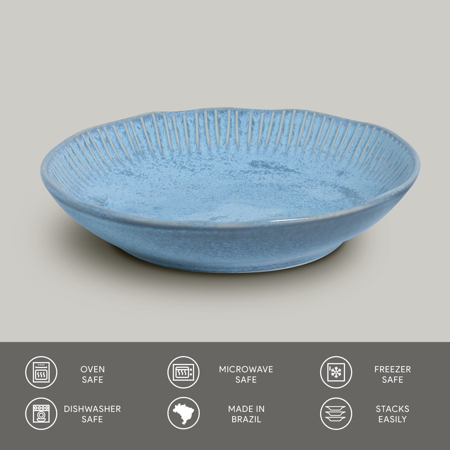 Porto Brasil Breeze Linhas Soup Plate