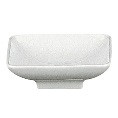 Square bowl, footed coupe 3" x 3" 3" 1/16 x 3" 1/16