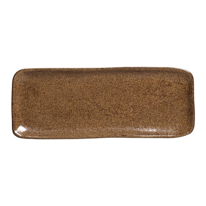Porto Brasil DIJON RECTANGULAR PR MEDIUM ORGANIC STONEWARE dia. 12.99x5.12"  SKU: '14014105801