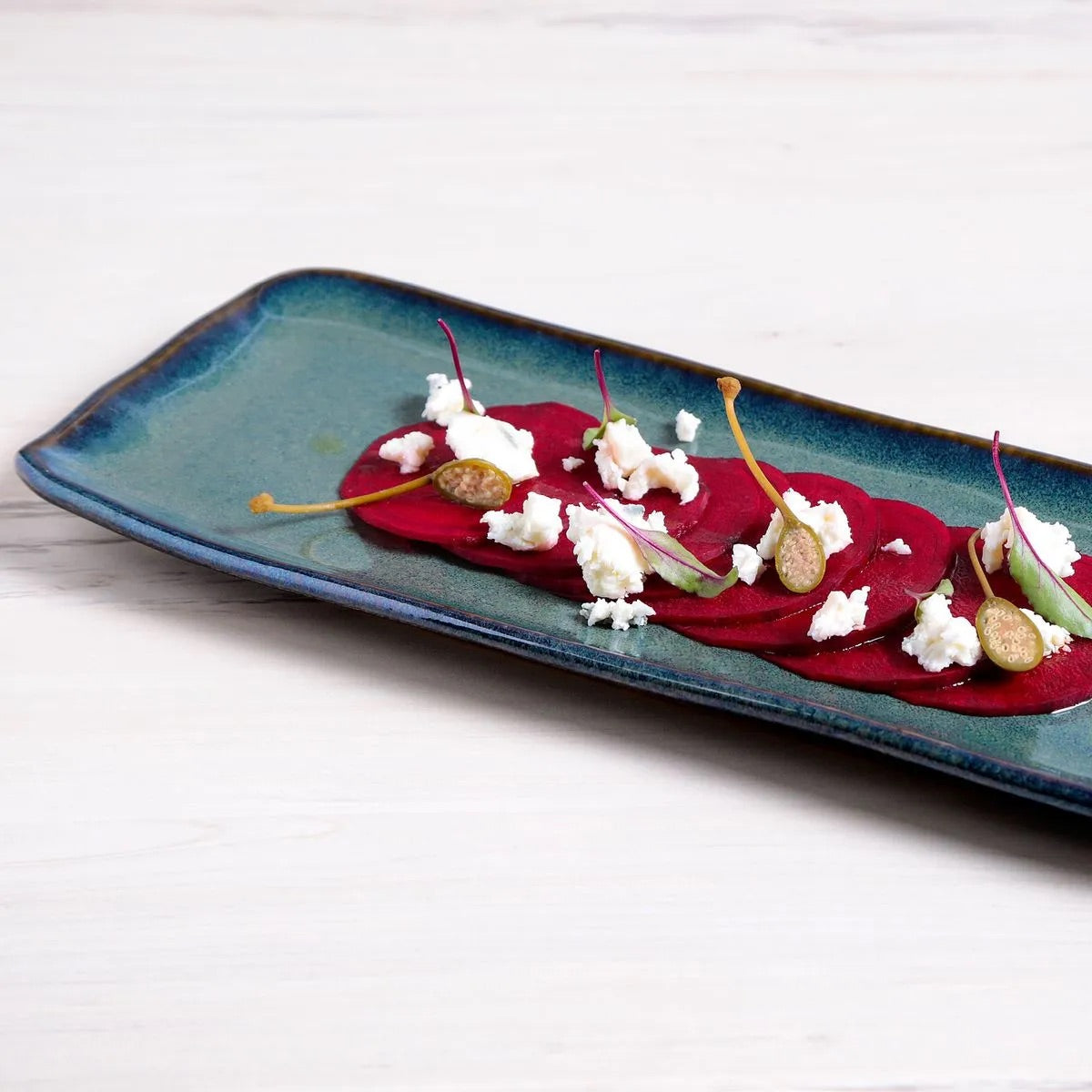 Porto Brasil OCEANO RECTANGULAR PR MEDIUM ORGANIC STONEWARE dia. 12.99x5.12"  SKU: '14014106701