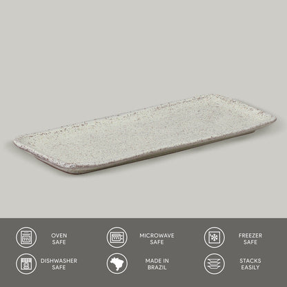 Porto Brasil PISTACHE RECTANGULAR PR MEDIUM ORGANIC STONEWARE dia. 12.99x5.12"  SKU: '14014108801