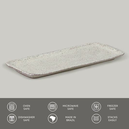 Porto Brasil PISTACHE RECTANGULAR PR MEDIUM ORGANIC STONEWARE dia. 12.99x5.12"  SKU: '14014108801