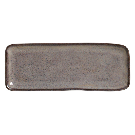 Porto Brasil TOURMALINE RECTANGULAR PR MEDIUM ORGANIC STONEWARE dia. 12.99x5.12"  SKU: '14014108901