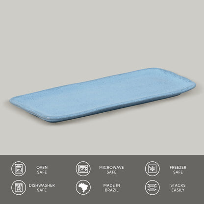 Porto Brasil BREEZE RECTANGULAR PR MEDIUM ORGANIC STONEWARE dia. 12.99x5.12"  SKU: '14014109001