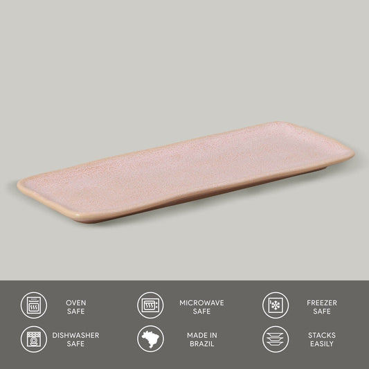 Porto Brasil LITCHI RECTANGULAR PR MEDIUM ORGANIC STONEWARE dia. 12.99x5.12"  SKU: '14014109201