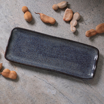 Porto Brasil TITANIUM RECTANGULAR PR MEDIUM ORGANIC STONEWARE dia. 12.99x5.12"  SKU: '14014109401