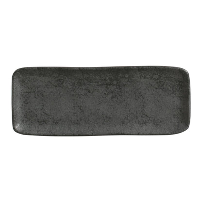 Porto Brasil CHROMIUM RECTANGULAR PR MEDIUM ORGANIC STONEWARE dia. 12.99x5.12"  SKU: '14014115901