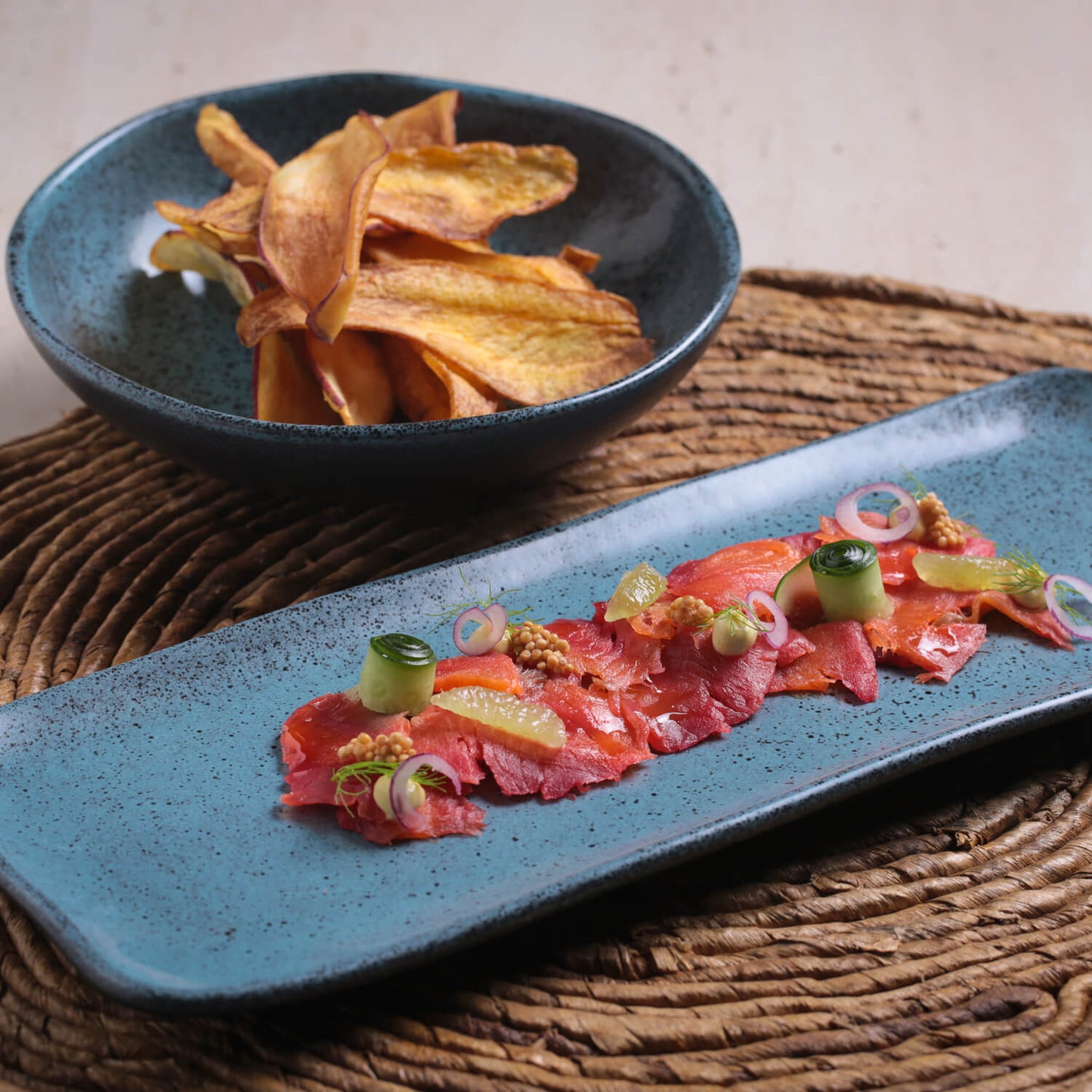 Porto Brasil NIGHT SKY RECTANGULAR PR MEDIUM ORGANIC STONEWARE dia. 12.99x5.12"  SKU: '1401477201