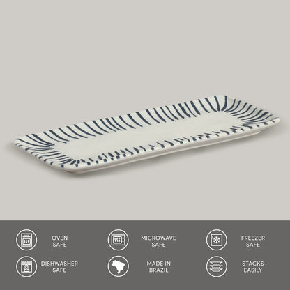 Porto Brasil ELEMENTO RECTANGULAR PR MEDIUM ORGANIC STONEWARE dia. 12.99x5.12"  SKU: '1401493101