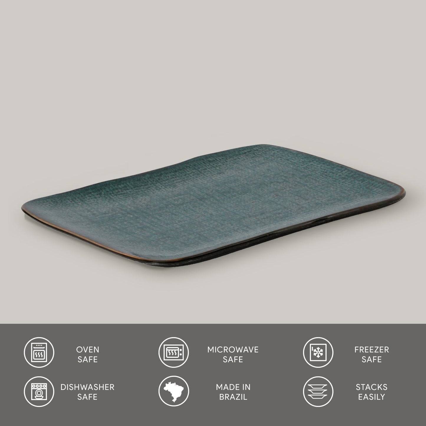 Porto Brasil OCEANO RECTANGULAR PR MEDIUM JUTA dia. 10.63x6.3"  SKU: '14064106701