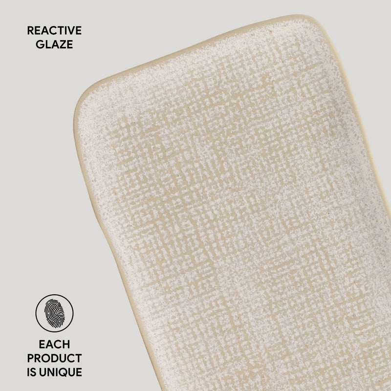 Porto Brasil LATTE RECTANGULAR PR MEDIUM JUTA dia. 10.63x6.3"  SKU: '14064108501