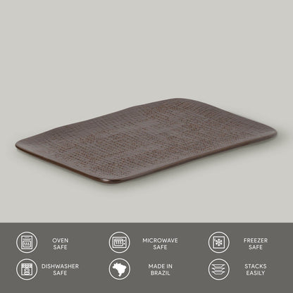 Porto Brasil METALLICA RECTANGULAR PR MEDIUM JUTA dia. 10.63x6.3"  SKU: '14064109301