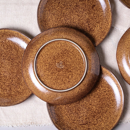 Porto Brasil DIJON DESSERT PLATE ORGANIC STONEWARE dia. 7.68"  SKU: '1414105801