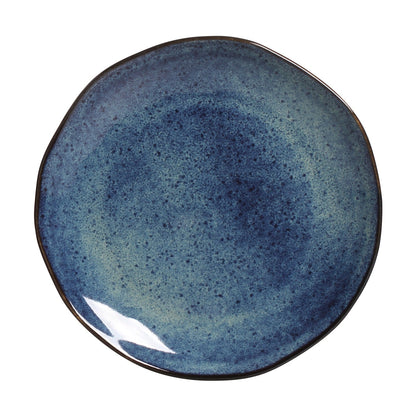 Porto Brasil DENIM DESSERT PLATE ORGANIC STONEWARE dia. 7.68"  SKU: '1414113001