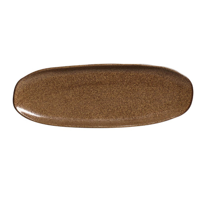 Porto Brasil DIJON SHALLOW OVAL PR LARGE ORGANIC STONEWARE dia. 14.17x5.12"  SKU: '14214105801