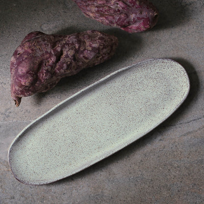 Porto Brasil PISTACHE SHALLOW OVAL PR LARGE ORGANIC STONEWARE dia. 14.17x5.12"  SKU: '14214108801