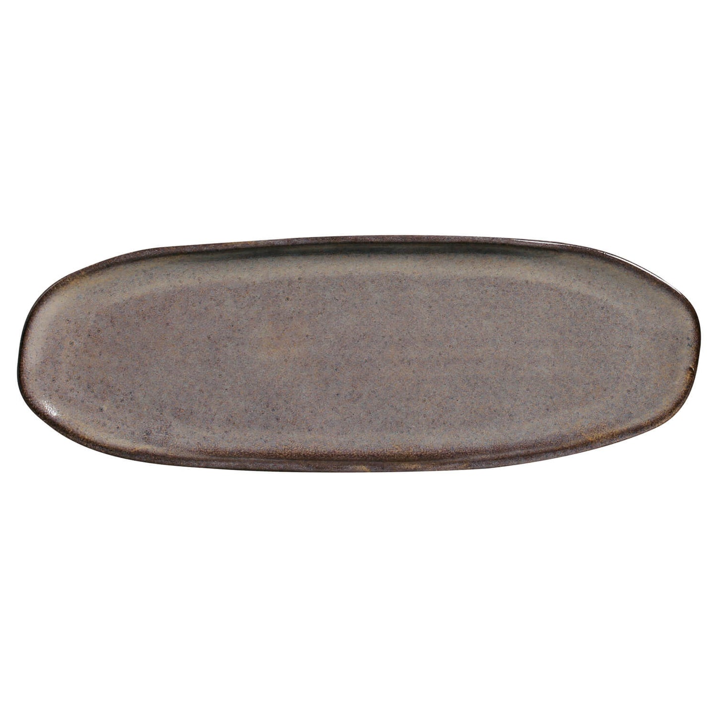 Porto Brasil TOURMALINE SHALLOW OVAL PR LARGE ORGANIC STONEWARE dia. 14.17x5.12"  SKU: '14214108901