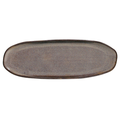 Porto Brasil TOURMALINE SHALLOW OVAL PR LARGE ORGANIC STONEWARE dia. 14.17x5.12"  SKU: '14214108901