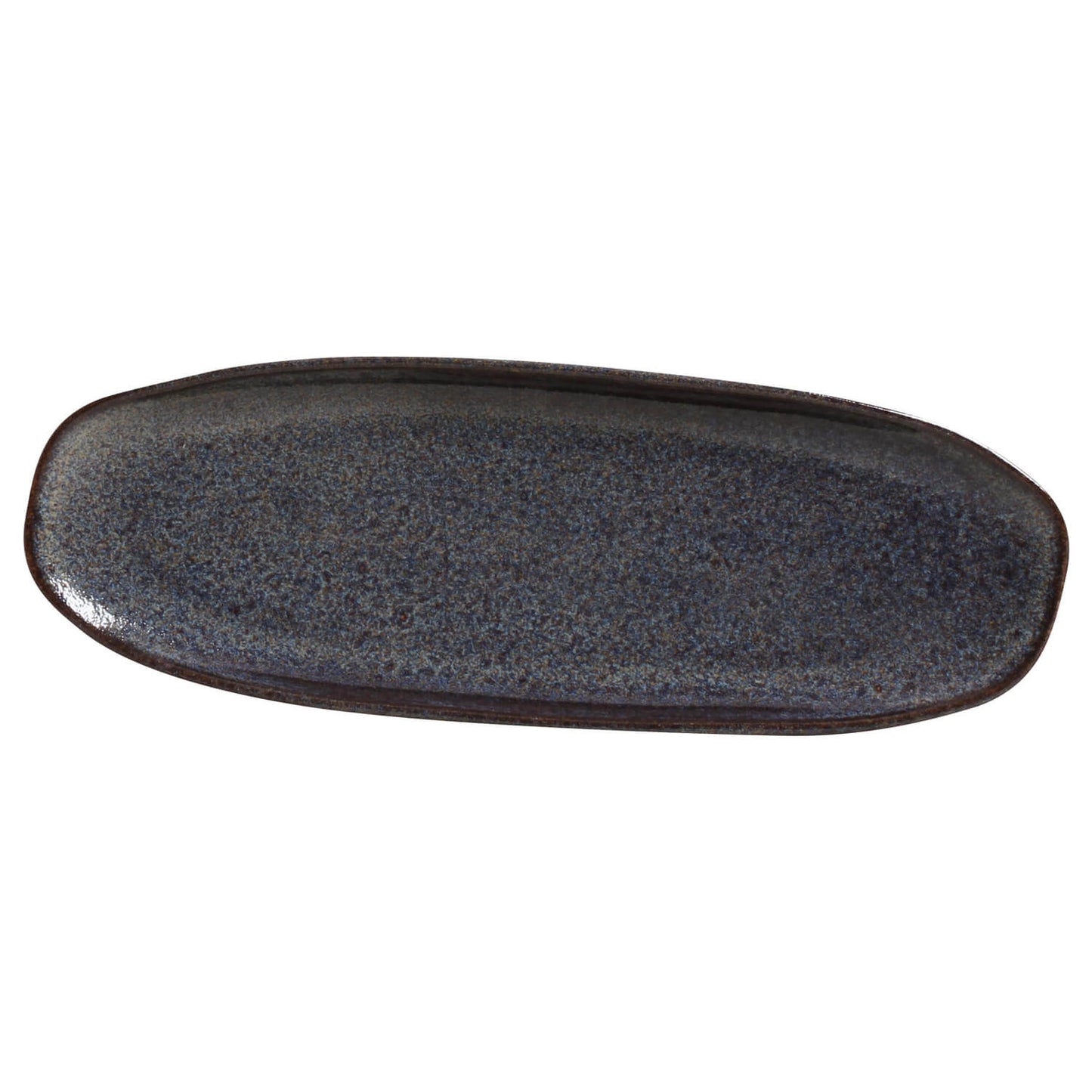Porto Brasil TITANIUM SHALLOW OVAL PR LARGE ORGANIC STONEWARE dia. 14.17x5.12"  SKU: '14214109401