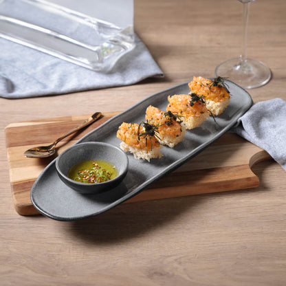 Porto Brasil DUST SHALLOW OVAL PR LARGE ORGANIC STONEWARE dia. 14.17x5.12"  SKU: '14214115801