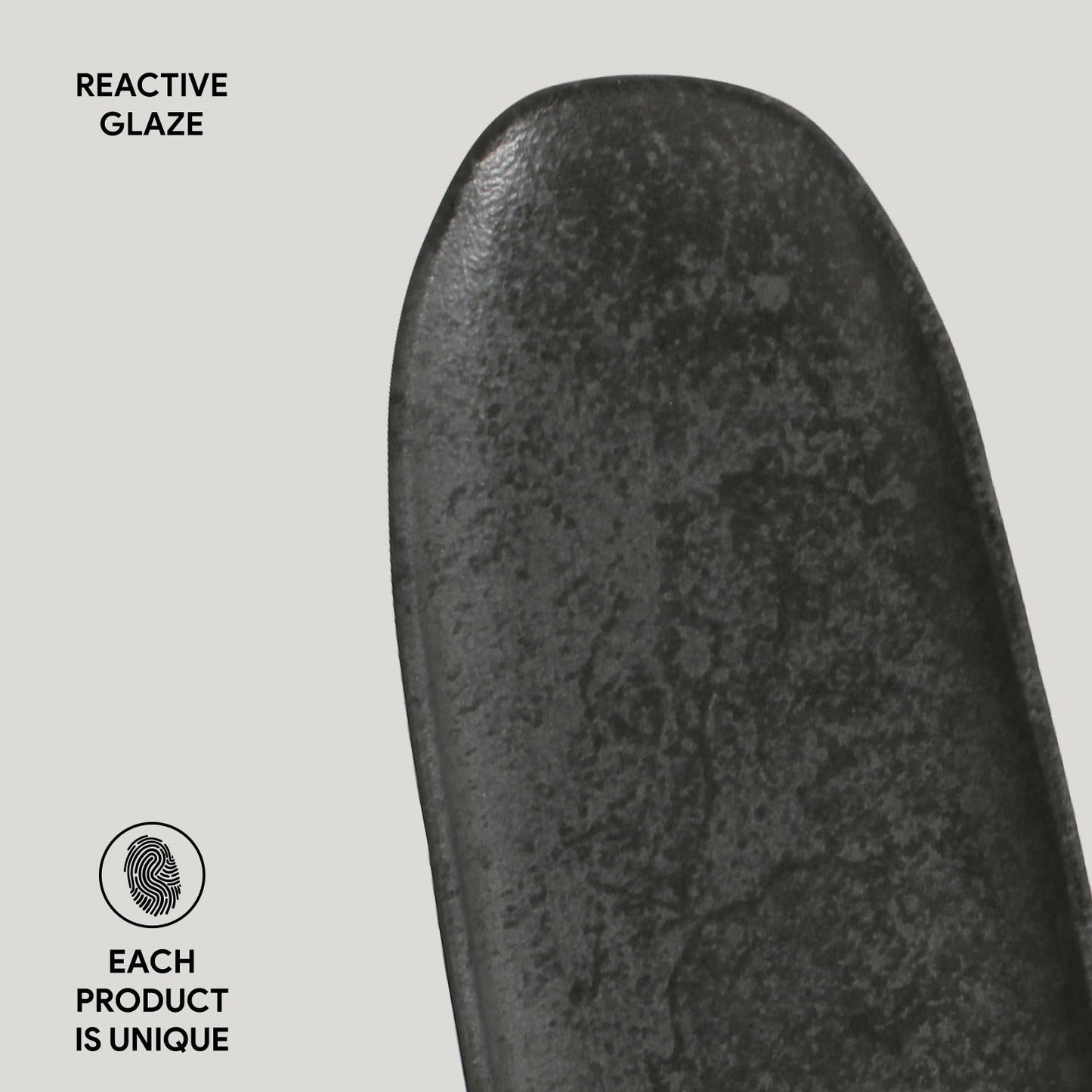 Porto Brasil CHROMIUM SHALLOW OVAL PR LARGE ORGANIC STONEWARE dia. 14.17x5.12"  SKU: '14214115901