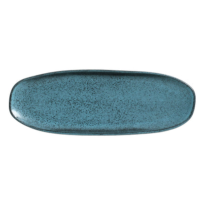 Porto Brasil NIGHT SKY SHALLOW OVAL PR LARGE ORGANIC STONEWARE dia. 14.17x5.12"  SKU: '1421477201