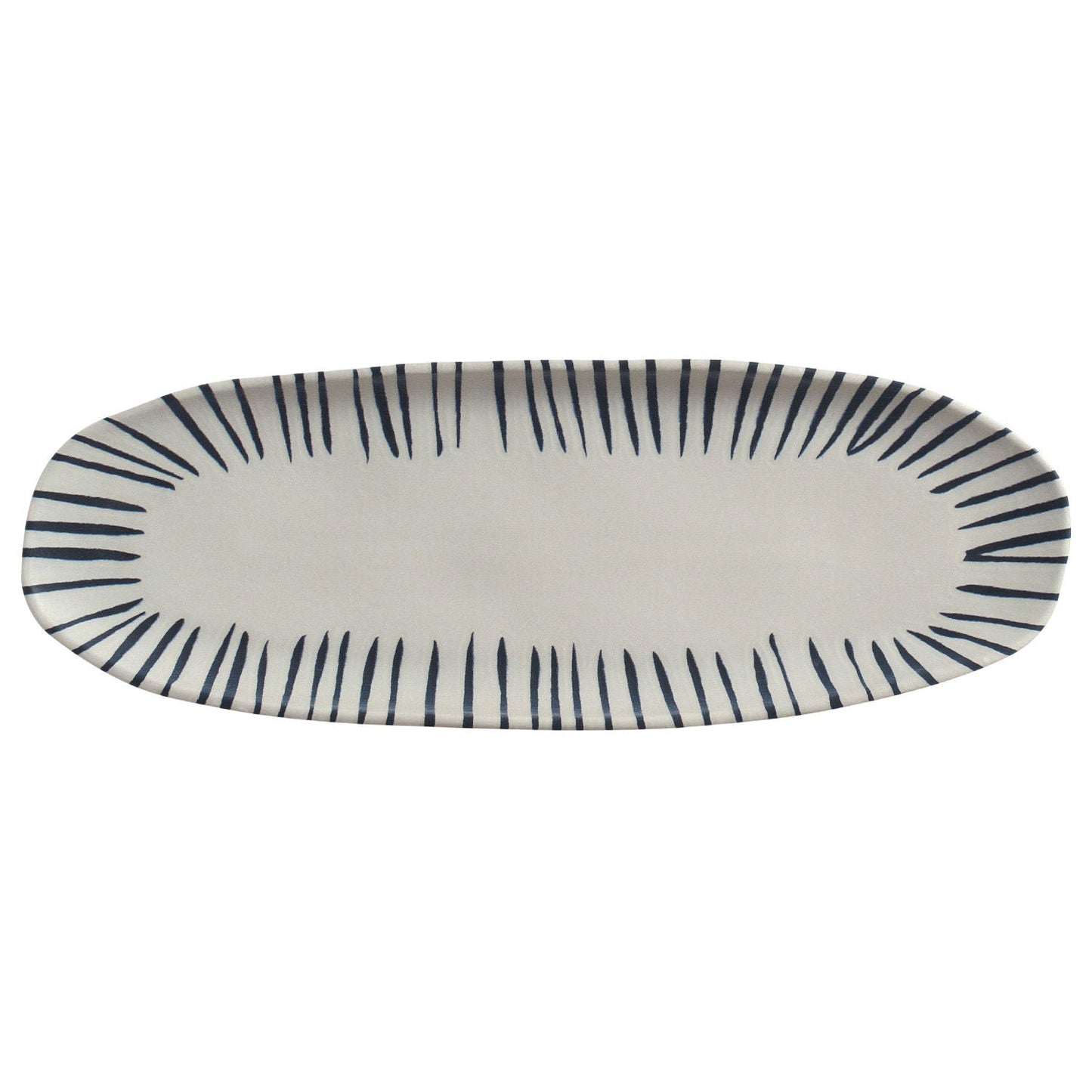 Porto Brasil ELEMENTO SHALLOW OVAL PR LARGE ORGANIC STONEWARE dia. 14.17x5.12"  SKU: '1421493101