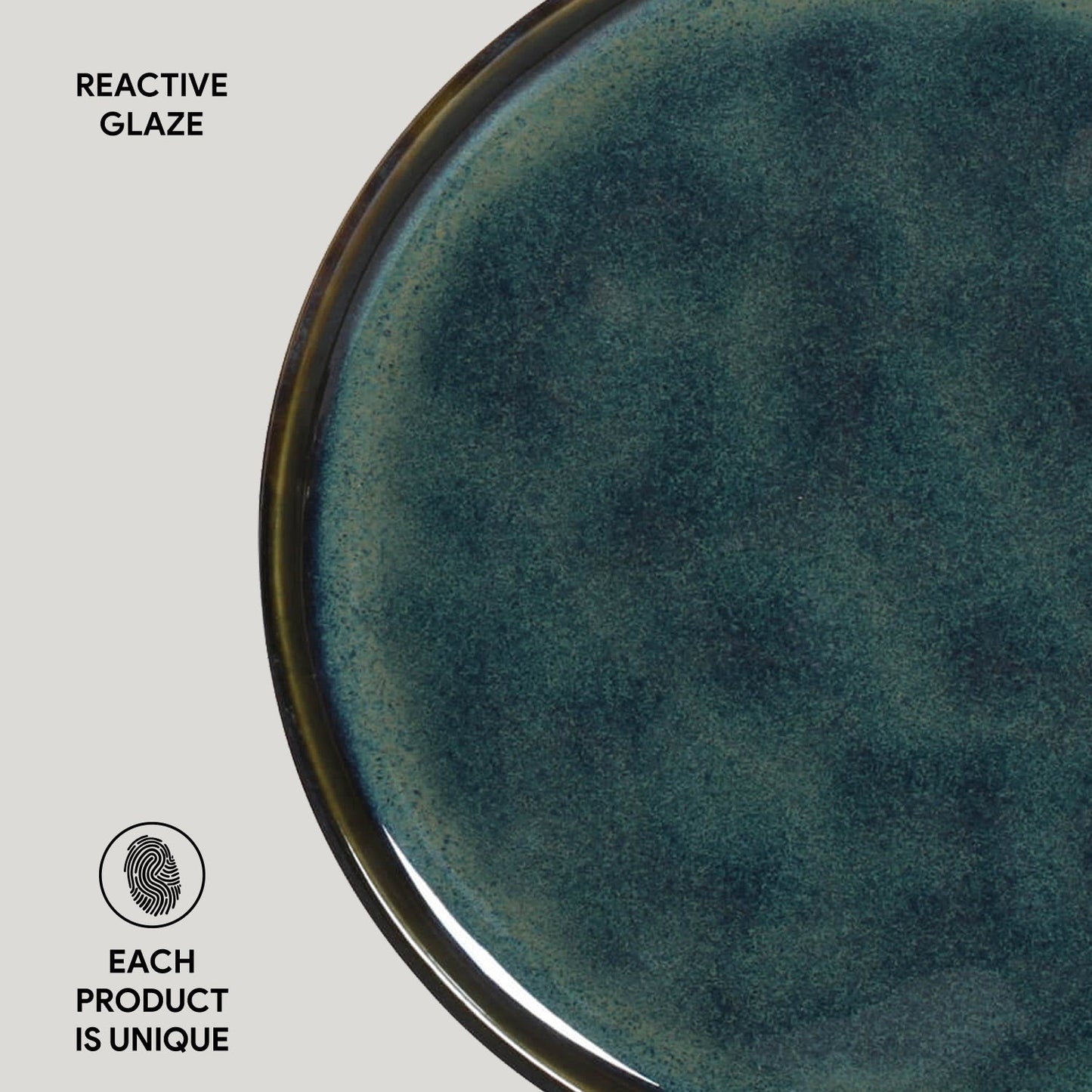 Porto Brasil OCEANO DESSERT PLATE BIO STONEWARE dia. 8.46"  SKU: '1431106701