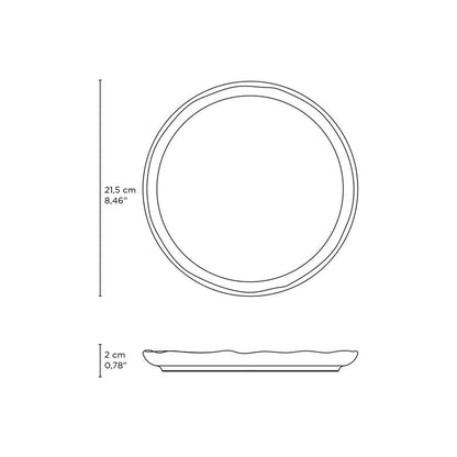 Porto Brasil OCEANO DESSERT PLATE BIO STONEWARE dia. 8.46"  SKU: '1431106701