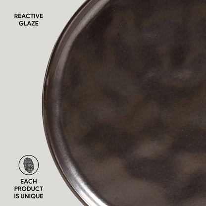 Porto Brasil METALLICA DESSERT PLATE BIO STONEWARE dia. 8.46"  SKU: '1431109301