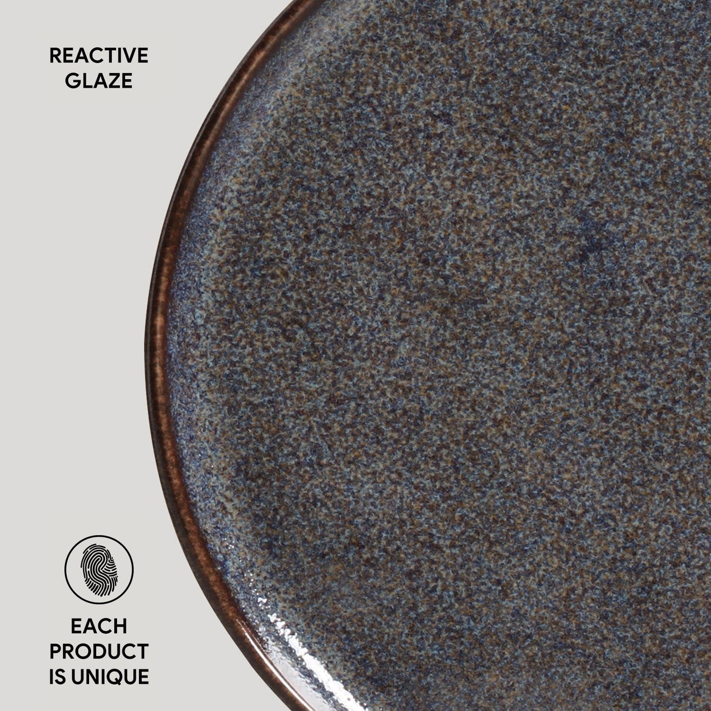 Porto Brasil TITANIUM DESSERT PLATE BIO STONEWARE dia. 8.46"  SKU: '1431109401