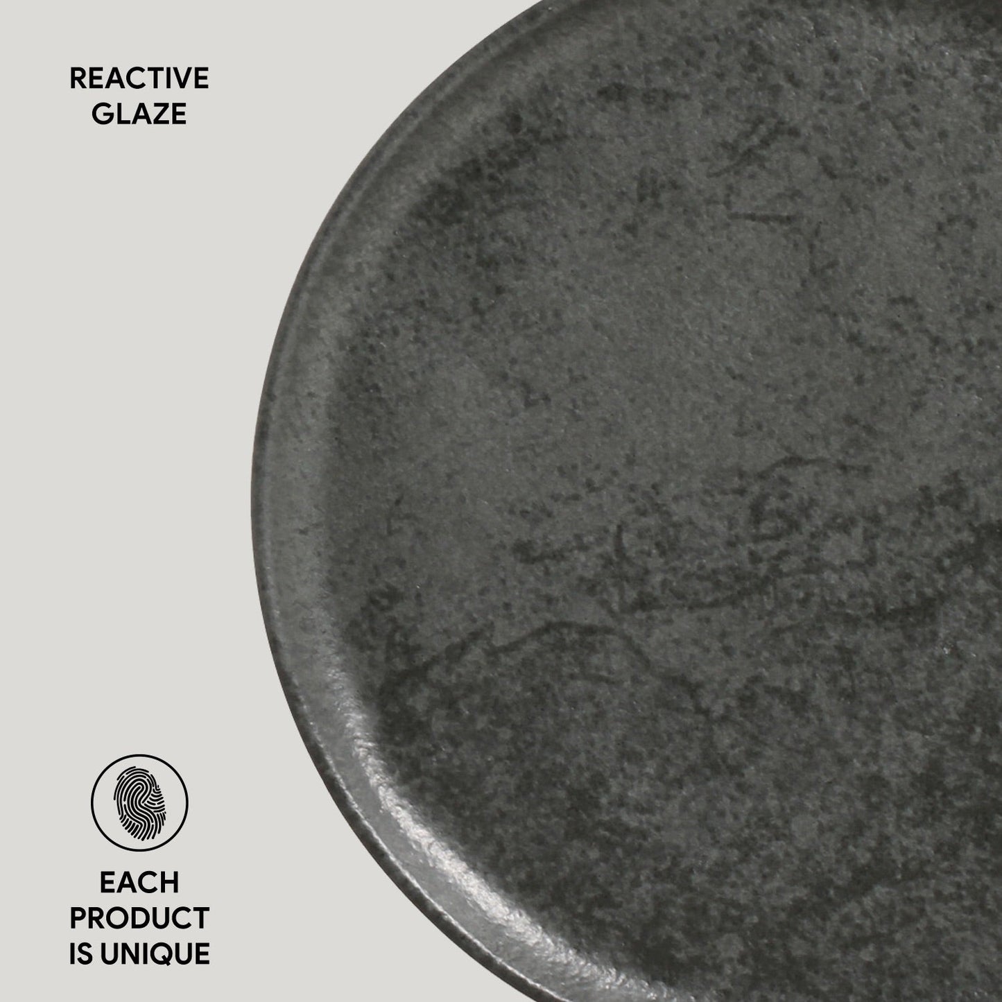 Porto Brasil CHROMIUM DESSERT PLATE BIO STONEWARE dia. 7.68"  SKU: '1431115901
