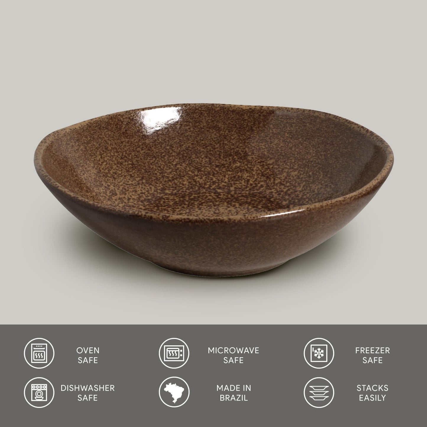 Porto Brasil DIJON BOWL ORGANIC STONEWARE dia. 6.9x2.2"  SKU: '14314105801