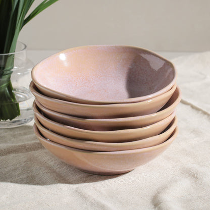 Porto Brasil LITCHI BOWL ORGANIC STONEWARE dia. 6.9x2.2"  SKU: '14314109201