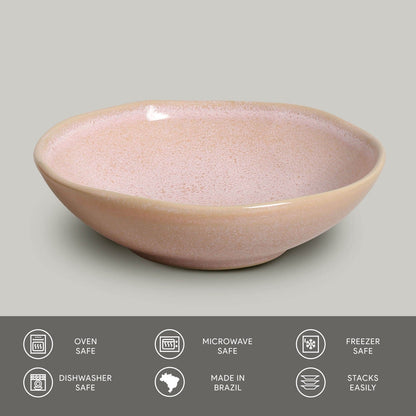 Porto Brasil LITCHI BOWL ORGANIC STONEWARE dia. 6.9x2.2"  SKU: '14314109201