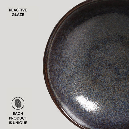 Porto Brasil TITANIUM BOWL ORGANIC STONEWARE dia. 6.9x2.2"  SKU: '14314109401