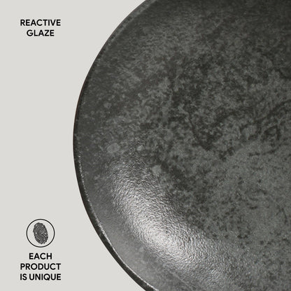 Porto Brasil CHROMIUM BOWL ORGANIC STONEWARE dia. 6.9x2.2"  SKU: '14314115901