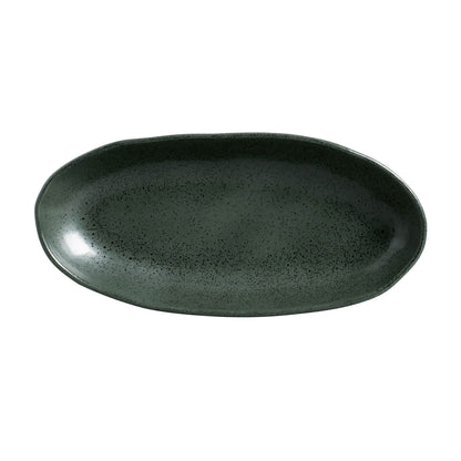 Porto Brasil GREENERY DEEP OVAL PR LARGE ORGANIC STONEWARE dia. 12.6x6.3"  SKU: '14414106501