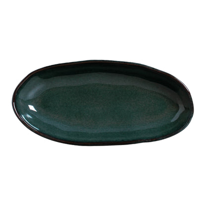 Porto Brasil OCEANO DEEP OVAL PR LARGE ORGANIC STONEWARE dia. 12.6x6.3"  SKU: '14414106701