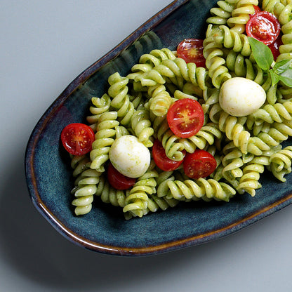 Porto Brasil OCEANO DEEP OVAL PR LARGE ORGANIC STONEWARE dia. 12.6x6.3"  SKU: '14414106701