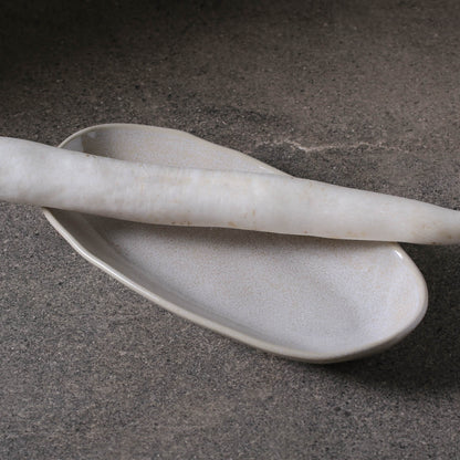 Porto Brasil LATTE DEEP OVAL PR LARGE ORGANIC STONEWARE dia. 12.6x6.3"  SKU: '14414108501