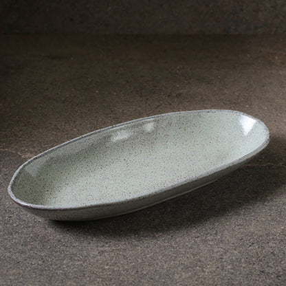 Porto Brasil PISTACHE DEEP OVAL PR LARGE ORGANIC STONEWARE dia. 12.6x6.3"  SKU: '14414108801