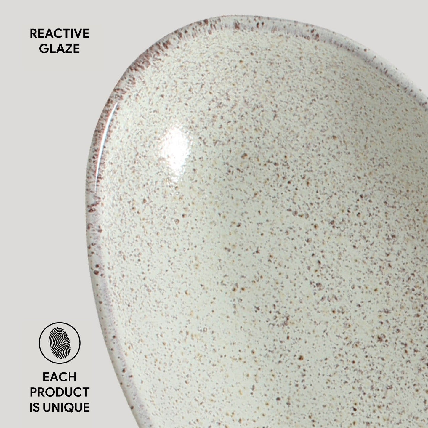 Porto Brasil PISTACHE DEEP OVAL PR LARGE ORGANIC STONEWARE dia. 12.6x6.3"  SKU: '14414108801