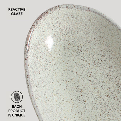 Porto Brasil PISTACHE DEEP OVAL PR LARGE ORGANIC STONEWARE dia. 12.6x6.3"  SKU: '14414108801
