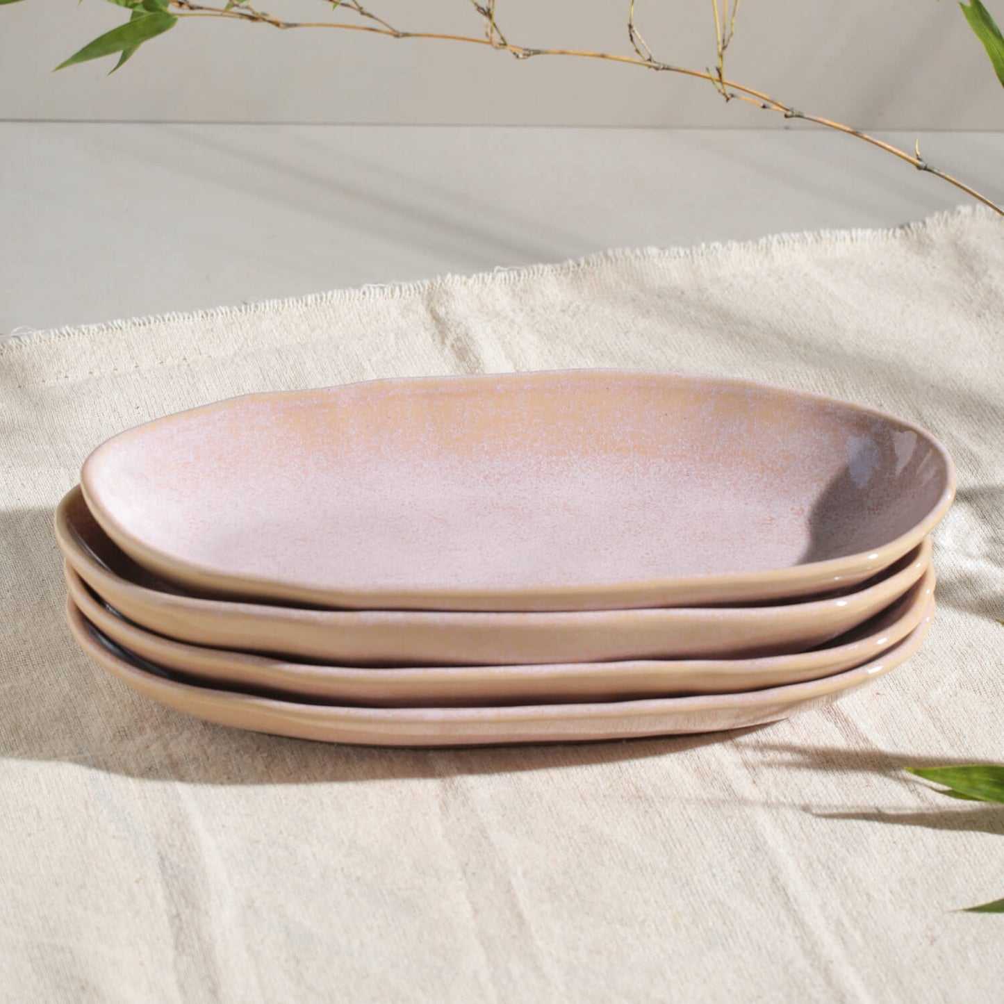 Porto Brasil LITCHI DEEP OVAL PR LARGE ORGANIC STONEWARE dia. 12.6x6.3"  SKU: '14414109201