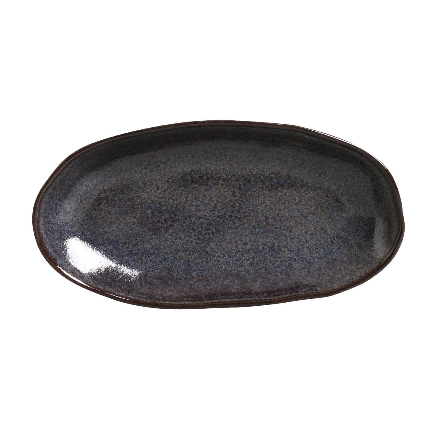 Porto Brasil TITANIUM DEEP OVAL PR LARGE ORGANIC STONEWARE dia. 12.6x6.3"  SKU: '14414109401