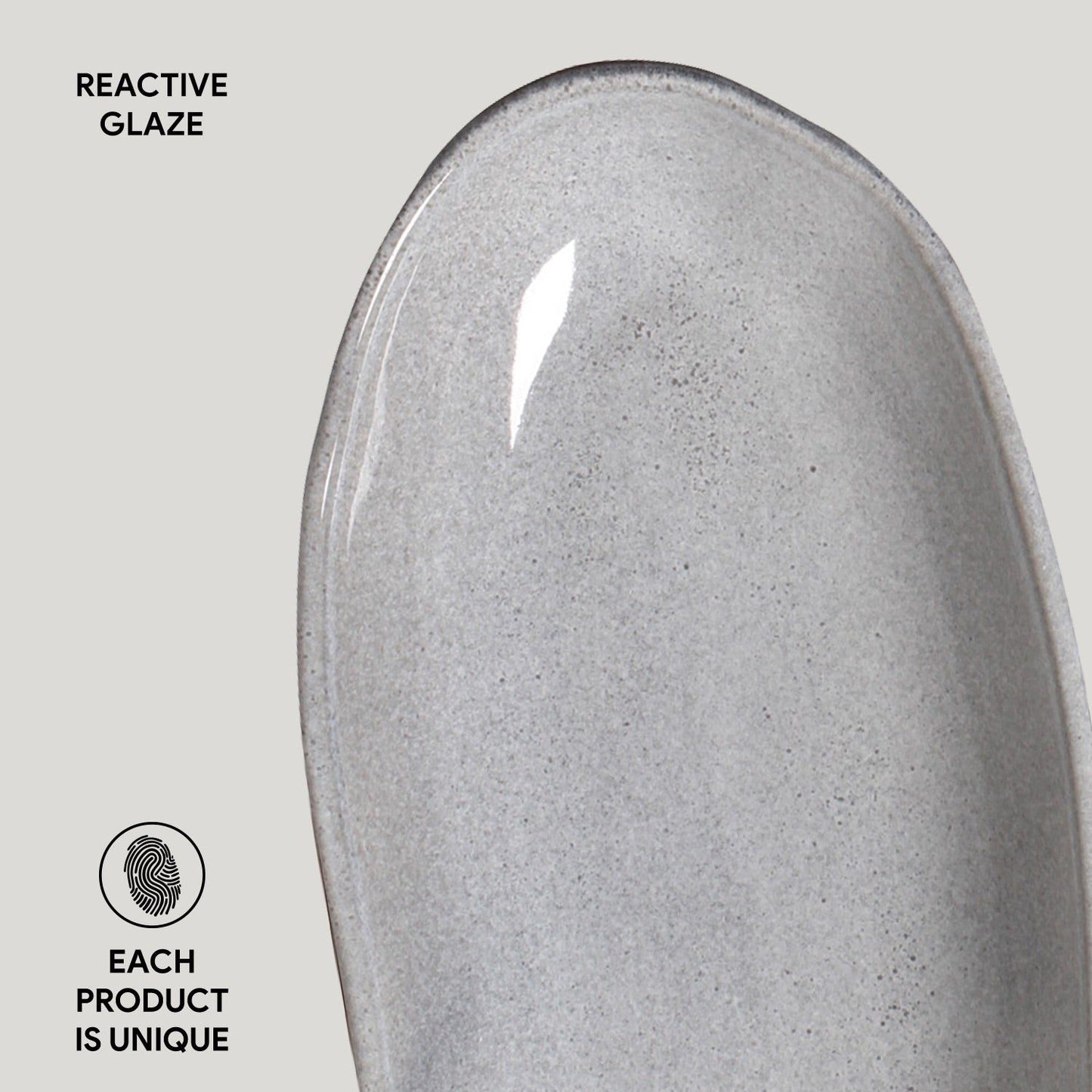 Porto Brasil DUST DEEP OVAL PR LARGE ORGANIC STONEWARE dia. 12.6x6.3"  SKU: '14414115801