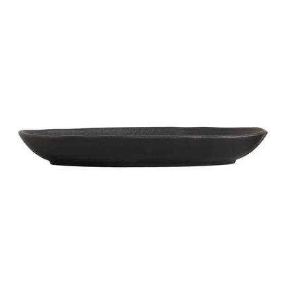 Porto Brasil MATTE BLACK DEEP OVAL PR LARGE ORGANIC STONEWARE dia. 12.6x6.3"  SKU: '1441473901