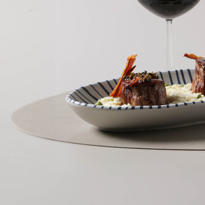 Porto Brasil ELEMENTO DEEP OVAL PR LARGE ORGANIC STONEWARE dia. 12.6x6.3"  SKU: '1441493101