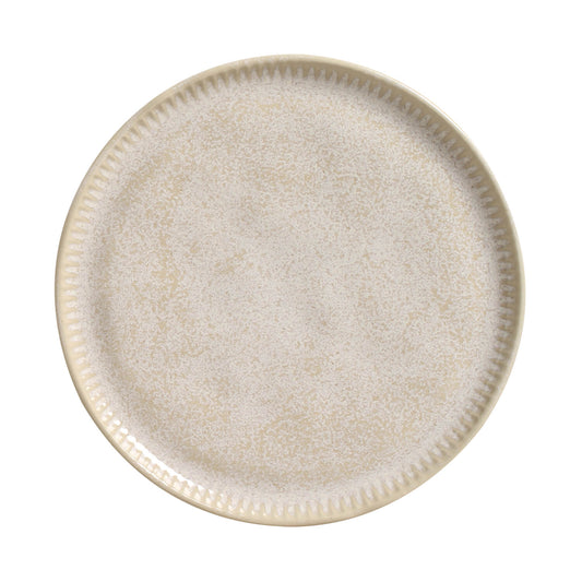 Porto Brasil LATTE LINHAS DESSERT PLATE STONEWARE dia. 8.46"  SKU: '1461108501